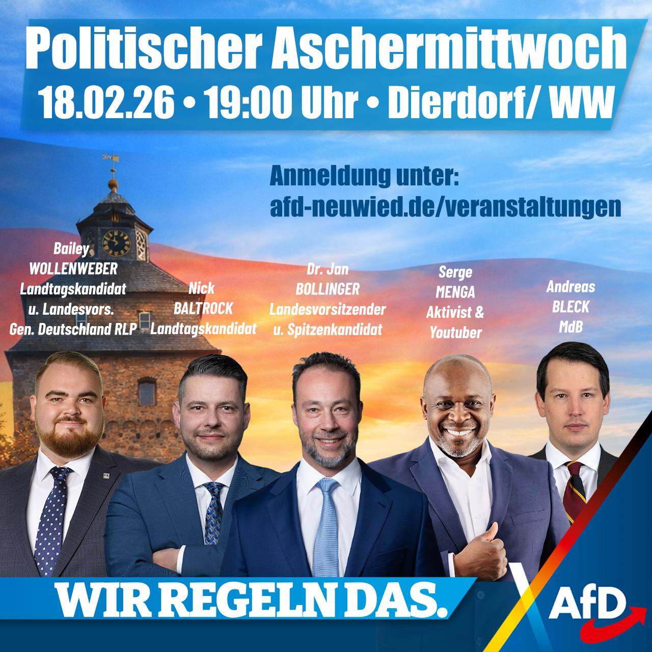 18. Februar Politischer Aschermittwoch
