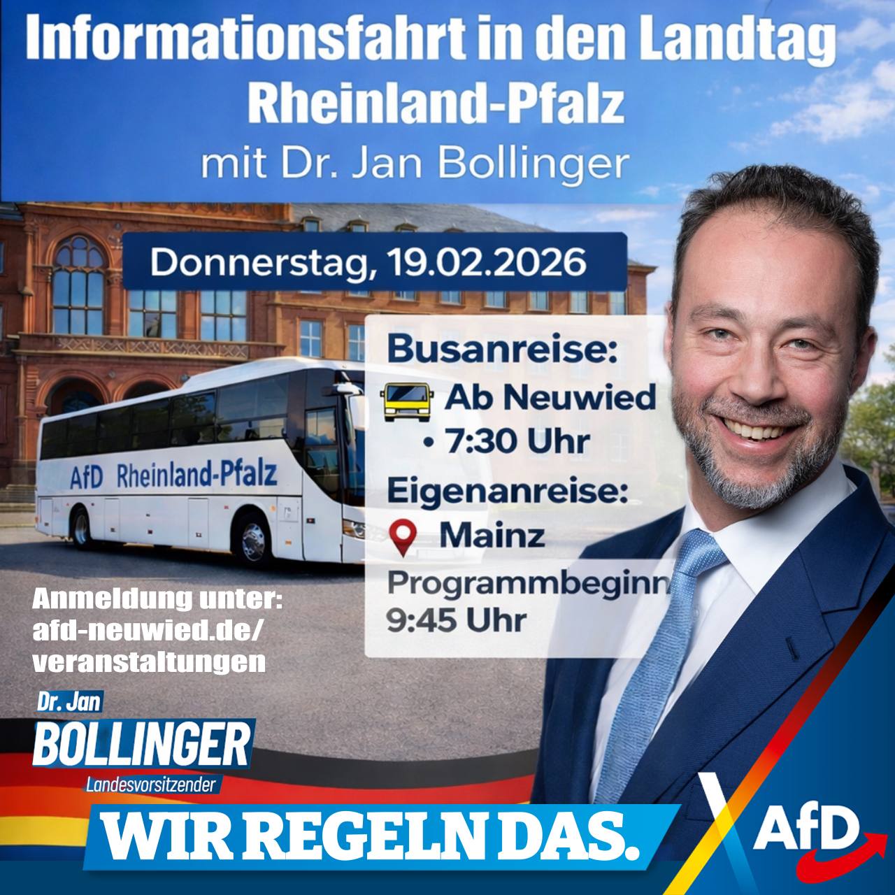 Informationsfahrt in den Landtag mit Dr. Jan Bollinger
