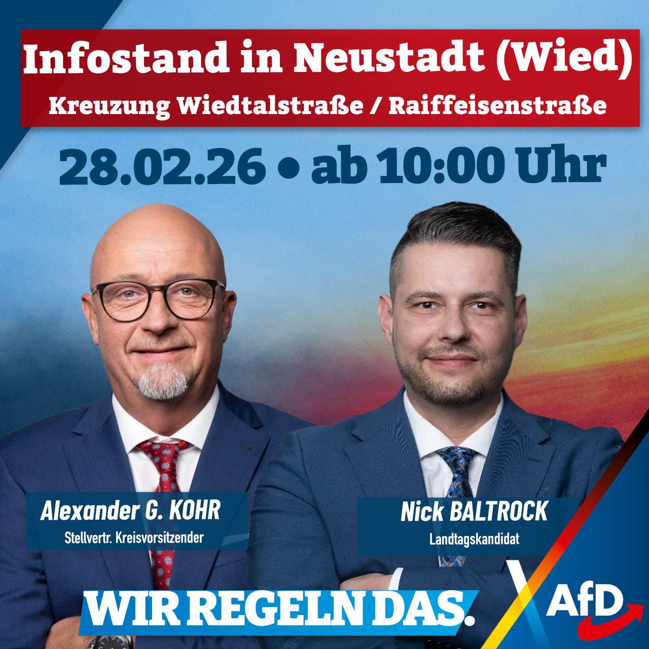 28.2. Infostand Neustadt (Wied)