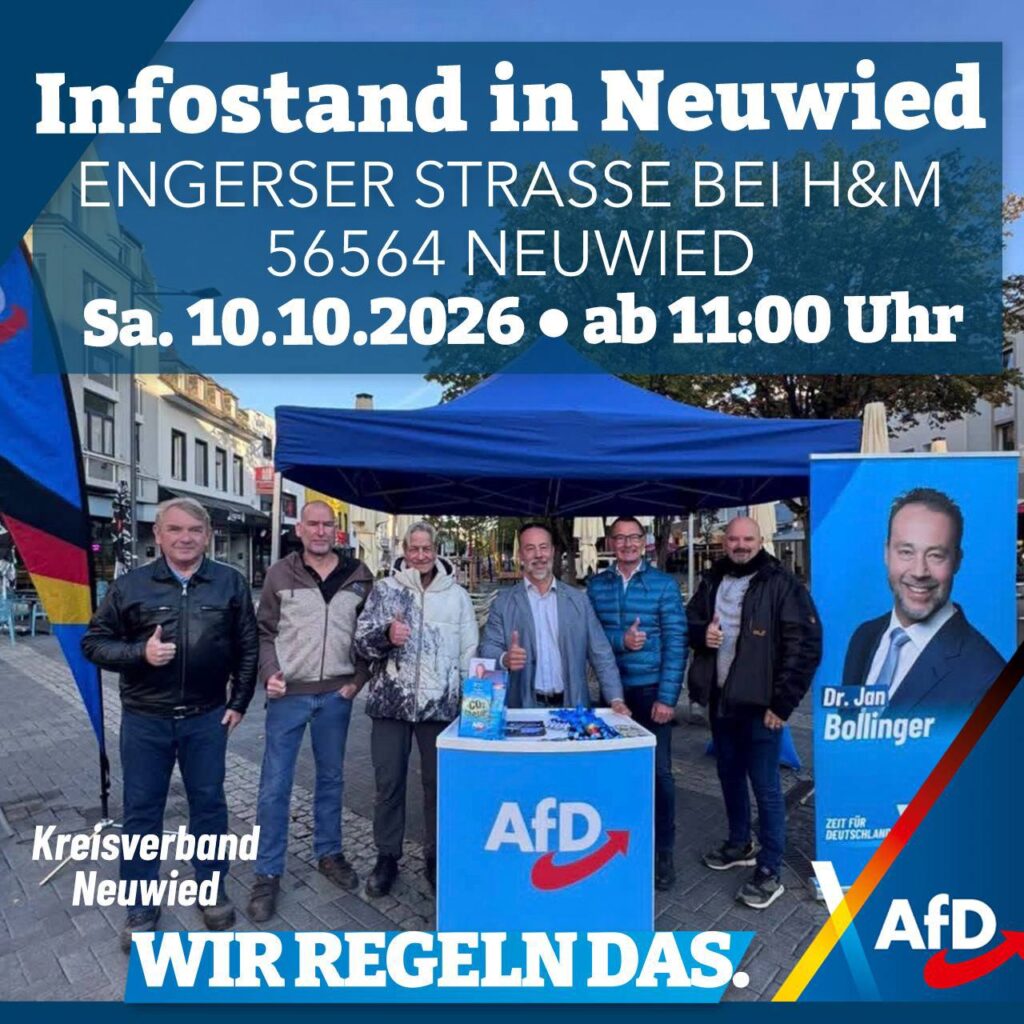 Infostand in Neuwied am 10. Oktober 
